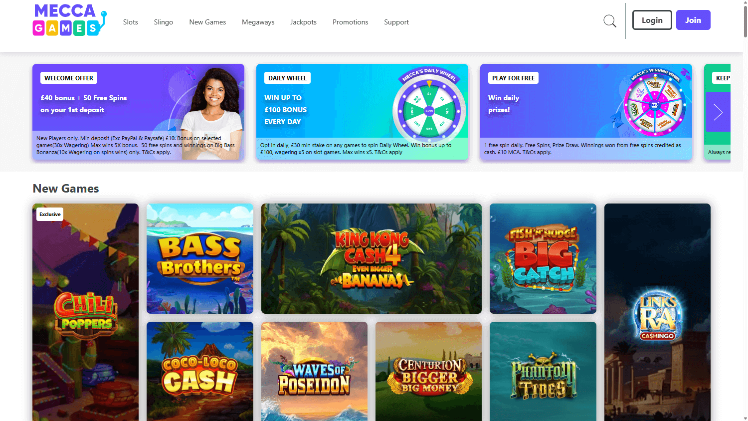 Mecca Games Casino Desktop screenshot