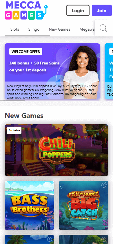 Mecca Games Casino Mobile screenshot